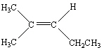 <strong>Which of the following is Trans -3-Methyl-2-pentene?</strong> A) B) C) D) E)