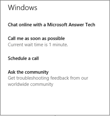 <strong>The accompanying figure shows an instance of the _____ app in Windows 10. </strong> A)Contact Support B)Personalization C)Privacy of Accounts D)Devices & Drivers