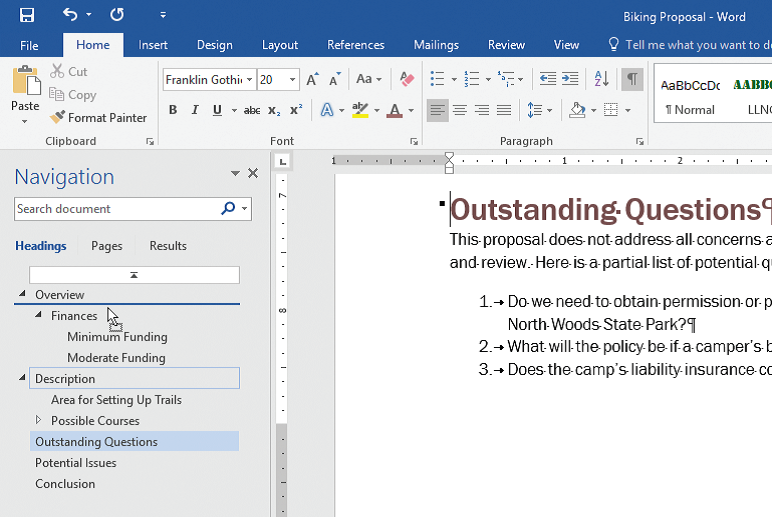 <strong>In the accompanying figure of Microsoft Word 2016, Box A points to the _____. </strong> A)Expand arrow B)Demote arrow C)Promote arrow D)Collapse arrow