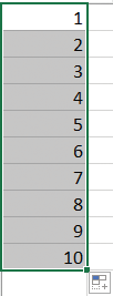 <strong>The series in the accompanying figure of Microsoft Excel 2016 has been created using the _____ option. </strong> A)AutoFill B)Sort A to Z C)Wrap Text D)Add Series