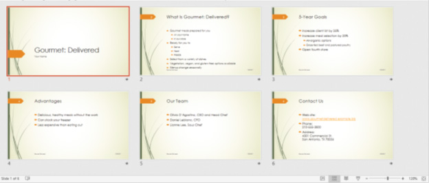 <strong> The accompanying figure of Microsoft PowerPoint 2016 is an example of a presentation in _____ view. </strong> A)Slide Sorter B)Outline C)Notes Page D)Presenter