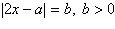 <strong>Solve the absolute value equation below for x . </strong> A) and B) C) and D) and E) and