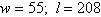 <strong>The length of a rectangle is 12 feet less than 4 times the width of a rectangle. If the perimeter of the rectangle is 466 feet, find the width and the length.</strong> A) B) C) D) E)