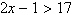 <strong>Solve the compound inequality below. Write the solution set using set-builder notation. or </strong> A) B) C) D) E)