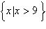 <strong>Solve the compound inequality below. Write the solution set using set-builder notation. or </strong> A) B) C) D) E)