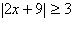 <strong>Use interval notation to express the solution set of the inequality below. </strong> A) B) C) D) E)