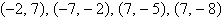 <strong>Plot the points below whose coordinates are given on a Cartesian coordinate system. </strong> A) B) C) D) E)