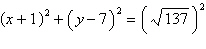 <strong>Find an equation of a circle that satisfies the following condition. Write your answer in standard form. Center: ; passing through </strong> A) B) C) D) E)