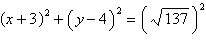 <strong>Find an equation of a circle that satisfies the following condition. Write your answer in standard form. Center: ; passing through </strong> A) B) C) D) E)
