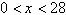 <strong>An open box is to be made from a square piece of cardboard having dimensions 28 inches by 28 inches by cutting out squares of area from each corner as shown in the figure below. If the volume of the box is given by , state the domain of V . </strong> A) B) C) D)all real numbers E)