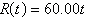 <strong>A rental car company purchases an automobile for $20,600. The automobile requires an average cost of $7.60 per day in maintenance. The automobile rents for $60.00 a day. Find a linear function that expresses the total revenue R when the automobile has been rented for t days.</strong> A) B) C) D) E)