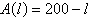 <strong>The sum of the length l and the width w of a rectangular region is 200 meters. Write the area A as a function of l .</strong> A) B) C) D) E)