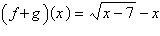 <strong>If and , find and state the domain.</strong> A) ; B) ; C) ; D) ; all real numbers E) ;