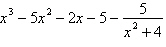 <strong>Use long division to divide the first polynomial below by the second. </strong> A) B) C) D) E)