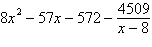 <strong>Use synthetic division to divide by .</strong> A) B) C) D) E)