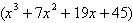 <strong>Write as the product of and its reduced polynomial.</strong> A) B) C) D) E)