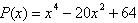 <strong>Find the real zeros of the polynomial function below by factoring. </strong> A) B) C) D) E)