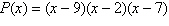 <strong>Determine the x -intercepts of the graph of the polynomial below. For each x -intercept, use the Even and Odd Powers of Theorem to determine whether the graph of the polynomial crosses the x -axis or intersects but does not cross the x -axis. </strong> A)crosses the x -axis at , , and B)crosses the x -axis at ; intersects the x -axis at and C)crosses the x -axis at and ; intersects the x -axis at D)crosses the x -axis at and ; intersects the x -axis at E)crosses the x -axis at and ; intersects the x -axis at