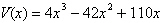 <strong>A company constructs boxes from rectangular pieces of cardboard that measure 10 inches by 11 inches. An open box is formed by cutting squares that measure x inches by x inches from each corner of the cardboard and folding up the sides. Express the volume V of the box as a function of x .</strong> A) B) C) D) E)