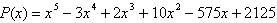 <strong>Given is a zero of the polynomial function , find the remaining zeros of the polynomial.</strong> A) B) C) D) E)5 i, -5, 4 + i , 4 - i