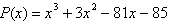 <strong>Find a polynomial function P of degree 3 with integer coefficients that has zeros and .</strong> A) B) C) D) E)