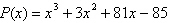 <strong>Find a polynomial function P of degree 3 with integer coefficients that has zeros and .</strong> A) B) C) D) E)