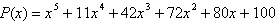 <strong>Find a polynomial function P of degree 5 with integer coefficients that has zeros , (multiplicity 2), , and .</strong> A) B) C) D) E)