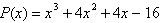 <strong>Find a polynomial function P with real coefficients that is degree 3, has zeros and and .</strong> A) B) C) D) E)