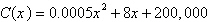 <strong>The cost, in dollars, of producing x cellular telephones is given by . The average cost per telephone is . Use a graphing calculator to determine the minimum average cost per telephone, rounded to the nearest cent.</strong> A)$4.61 B)$37.00 C)$28.00 D)$20.08 E)$109.00