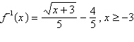 <strong>Find the inverse of , .</strong> A) B) C) D) E)