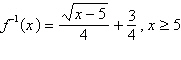 <strong>Find the inverse of , .</strong> A) B) C) D) E)
