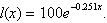 <strong>Shielding is used to contain radiation. The percentage of a certain radiation that can penetrate x millimeters of shielding is given by What percentage of radiation, to the nearest tenth of a percent, will penetrate a shield that is millimeters thick?</strong> A) % B) % C) % D) % E) %