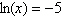 <strong>Write the equation below in its exponential form. </strong> A) B) C) D) E)