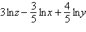 <strong>Expand the logarithmic expression Assume all variable expressions represent positive real numbers.</strong> A) B) C) D) E)