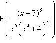<strong>Write as a single logarithm with a coefficient of 1. Assume all variable expressions represent positive real numbers.</strong> A) B) C) D) E)