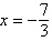 <strong>Use algebraic procedures to find the exact solution(s)of the equation below. </strong> A) B) C) D) E)