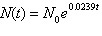 <strong>Find the decay function for the amount of radioactive material that remains in a sample after t days if the half-life of the material is 29 days.</strong> A) B) C) D) E)