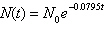 <strong>Find the decay function for the amount of radioactive material that remains in a sample after t days if the half-life of the material is 29 days.</strong> A) B) C) D) E)