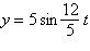 <strong>Write an equation for the simple harmonic motion that satisfies the given conditions. Assume that the maximum displacement occurs at t = 0. Frequency = 1.2 cycles per second, amplitude = 5 centimeters</strong> A) B) C) D) E)