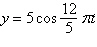 <strong>Write an equation for the simple harmonic motion that satisfies the given conditions. Assume that the maximum displacement occurs at t = 0. Frequency = 1.2 cycles per second, amplitude = 5 centimeters</strong> A) B) C) D) E)