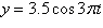 <strong>Write an equation for the simple harmonic motion that satisfies the given conditions. Assume that the maximum displacement occurs when t = 0. Amplitude = 3.5 inches, frequency 1.5 cycles per second</strong> A) B) C) D) E)
