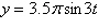 <strong>Write an equation for the simple harmonic motion that satisfies the given conditions. Assume that the maximum displacement occurs when t = 0. Amplitude = 3.5 inches, frequency 1.5 cycles per second</strong> A) B) C) D) E)