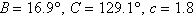 <strong>Solve the triangle, if it exists. Round answers to one decimal place. </strong> A) B) C)No triangle is formed. D) E)