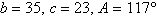 <strong>Find the third side of the triangle. Round answer to the nearest whole number. </strong> A)a = 32 B)a = 50 C)a = 46 D)a = 42 E)a = 28