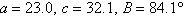 <strong>Find the third side of the triangle. Round answer to one decimal place. </strong> A)b = 38.5 B)b = 41.4 C)b = 9.5 D)b = 39.5 E)b = 37.5