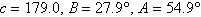 <strong>Solve the triangle. Round answers to one decimal place. </strong> A) B) C) D) E)