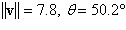 <strong>Find the magnitude and direction for the vector. Round answers to one decimal place. v = -5 i + 6 j</strong> A) B) C) D) E)