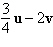 <strong>Perform the indicated operations where u = and v = . </strong> A) B) C) D) E)