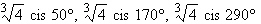 <strong>Find all roots of the equation. Write the answers in trigonometric form. </strong> A) B) C) D) E)