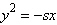 <strong>By using the definition of a parabola, find the equation in standard form of the parabola with V (0, 0), F ( s , 0), and directrix .</strong> A) B) C) D) E)